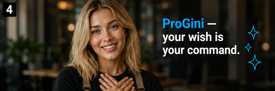 ProGini — your wish is your command